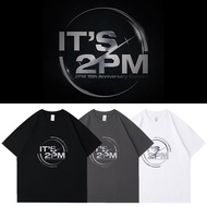 Kpop 2PM Tshirt 2PM 15th Anniversary Concert Short sleeved T-shirt Cotton Loose Printed Top COD