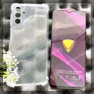 (COMBO F32) SAMSUNG A04S / A13 5G - Shockproof Clear Flexible Case and OG Full Screen Tempered Glass