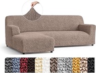 PAULATO BY GA.I.CO. Sectional Couch Cover - Soft Chair Slip Cover for Pets and Kids - Soft Fabric Se