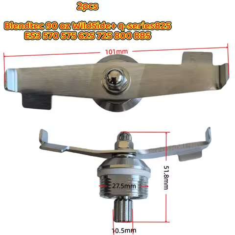 2pcs Blender knife for Blendtec 90 oz WildSide+ q-series825 ES3 570 575 625 725 800 885 Container re