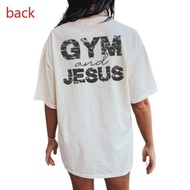 Gym And Jesus Shirt, Gym Pump Cover, Christian Gym Shirt, Gym Shirt,Bodybuilding Pump Cover, Woman