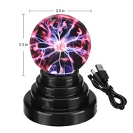 cod 3/4/5/6 Inch Magic Plasma Ball Lamp LED Atmosphere Night Light Only Touch Sensitive Glass Plasma