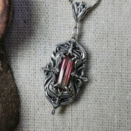 紅碧璽 手工純銀墜子