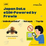 Japan eSIM Data Roaming | Unlimited Data | Topup Available | QR Code via Email - Powered by Frewie