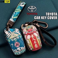 TOYOTA Car  key cover for Toyota Corolla Camry Rav4 Vios Yaris car key case Keyless Smart Entry key 