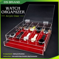 Acrylic Watch Organizer Dengan Drawer M5