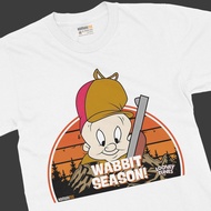 Komunitee • Looney Tunes • Elmer Fudd T-Shirt • Wabbit Season Cartoon Merch • Unisex Cotton Tee
