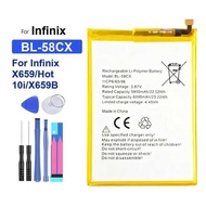 For Infinix X659 Hot 10i X659B Mobile Phone Battery Long-Lasting Performance 6000mAh BL-58CX
