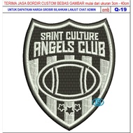FC-76 SAINT CULTURE ANGELS CLUB FOOTBALL/CLUB EMBROIDERY PATCH ACCESSORIES