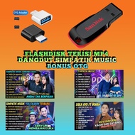 USB FLASHDISK BONUS OTG FILLED WITH MP4 DANGDUT SIMPATIK MUSIC - FLASHDISK MP4 DANGDUT SONGS KOPLO 2