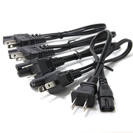 TV Power Cord, Ancable 5-Pack 1Feet 2-Prong Replacement Power Cable Compatible with Samsung Toshiba