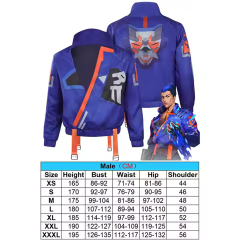 Yoru Cosplay Men Costume Game Valorant Roleplay Fantasia Outfits Jacket Shirt Pants Gloves Man Hallo