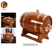 [prettyia] Wood Wine Wine Barrel Storage Container Port Keg Retro Wine Barrel Dispenser for Honey Ho
