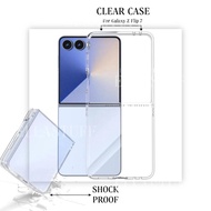 EllaStuff Case SAMSUNG Z FLIP 7 5G Softcase CRYSTAL CLEAR Casing SAMSUNG Z FLIP 7 5G