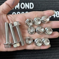 [DIAMOND] 8mm Thai model 304 stainless steel screws (From 1 inch to 6 inches)