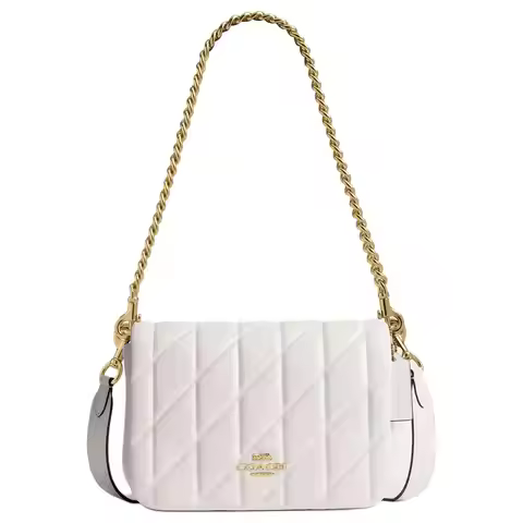 COACH Quinn Sheepskin Crossbody Handbag, Shoulder Bag Small Women's White CY663-IMCHK