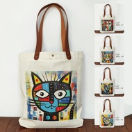 Abstract Paint Series Canvas Tote bag Abstract Paint Souvenir bag