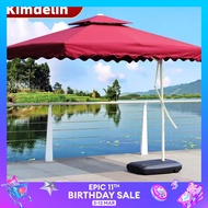 KIMDELIN 2.5M*2.5M Patio garden Big size Umbrella outdoor Market Square Pool Parasol Backyard gazebo canopy payung besar kedai pasar malam sun shade for house sunshade car porch awning tingkap rumah 庭院遮阳伞 大型伞 with stand base set