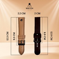 Watch Strap Leather Strap and Silicone Strap 22 mm 20 mm Watches Leather Silicone