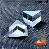 TOPTOOL Triangular Prism, 20mm Optical Components Rainbow Prism,  Optical Glass Miniature Reflecting