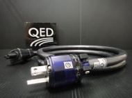 『永翊音響』英國名牌 QED QUNEX -6  高階((鍍銠版)) 5N高純銅8字電源線 1.8M