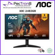 AOC 24B36H 23.8" IPS FHD 100HZ 1ms Monitor - Adaptive Sync, VGA, HDMI