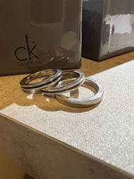 【CK】專櫃購入 Calvin Klein 正品 戒指 三環戒