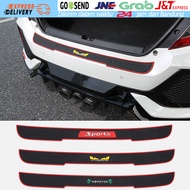 Universal Pelindung Lips Bumper Belakang Mobil SPORTS Karet anti gores tebal hitam polos sill bagasi