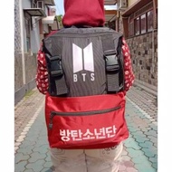 BTS Ziplock Backpack BTS logo bag 2 colors