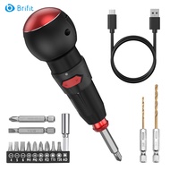 Brifit 15 in 1มินิไขควงไฟฟ้าตั้ง3.6โวลต์ไขควงไร้สายเครื่องมือ USB แบตเตอรี่ลิเธียมชาร์จ ไฟ LED ทำงาน