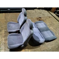 Perodua Kelisa Daihatsu Gino L7 Seat Complete Set ( Grey & Rainbow Dot ) / Kelisa Car Seat / Car Cus