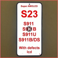 100% testing super amoled with defect for Samsung Galaxy S23 5G S911 S911B S911U S911B/DS LCD Displa