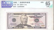 CMC 2004年 鑑定鈔65/全新 美金50元IA23008488A壹枚