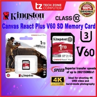 Kingston Canvas React Plus V60 SD memory card - (SDR2V6/1TB)