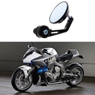 Motorcycle Handlebar Mirror - 7/8 Inch 22MM Motorbike Reflector Rearview Aluminum Alloy Bar End Rear View