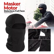 Black Full Face Balaclava Motorcycle Mask POLOS - Full Face Mask
