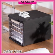 Plastic Letter Case 4 Tier 5 Tier | Document Drawer | Letter Tray | Plastic Tray | Plastic Drawer | Laci Dokumen