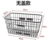 ST/🏅Bicycle Rear Seat Rack Storage Basket Bicycle Electric Car Rear Bicycle Basket Car Basket Front Frame Bike Basket Ca