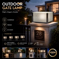[Pre-Order] Gate Lamp | Modern Glass Design | Waterproof Outdoor | Minimalist Design