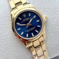 Stock baru【Datejust】 Rolex Jam tangan perempuan quartz analog women's Watches 32mm stainless steel