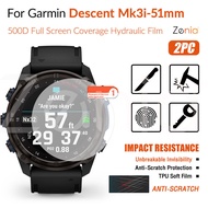 2PCS Screen Curved Edge Full Coverage Protector Film For Garmin Descent Mk3i – 51mm Smart Watch HD I