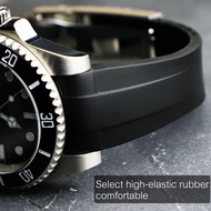 Rubber Watch Band 20mm For Rolex Band Submariner Daytona for Rolex Strap Yacht-Master Watchband GMT 