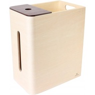 yamato japan｜Double D 手作木製多功能面紙盒式桌上小型垃圾桶(高)