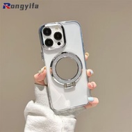 Make Up Mirror Bracket Clear Phone Case For Samsung Galaxy S25 S24 S23 S22 S21 Plus S20 FE Note 20 U
