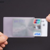 Iu 10pcs PVC Clear Cover Card To Protect Credit Card Waterproof Credit Card Owner 75 Bag