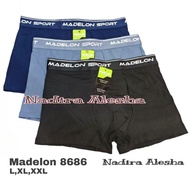 Madelon 8686 [3pc] Boxer Madelon art 8686 Soft Madelon Sport Fashion Men 1 Box