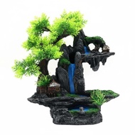 [lzdxwcke3pu] Aquatic Habitat Rockery Landscape Resin Mountain Aquatic Habitat Decoration