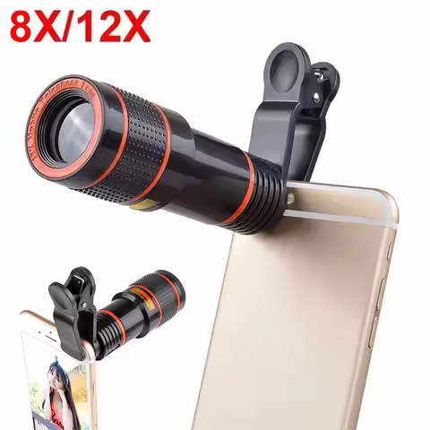 Phone Lens Universal Clip Zoom Phone Camera Telephoto Lens Monocular Telescope Phone Universal Optic