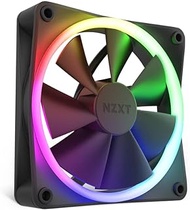 NZXT F120 RGB Fans - RF-R12SF-B1 - Advanced RGB Lighting Adjustment - Whisper Quiet Cooling - Single (RGB Fan and Controller Required &amp; Not Included) - 120 mm Fan - Black, matte-black