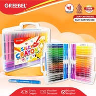 GREEBEL Silky Crayon 48 Warna / Silky Crayon 48 Set Colours / Crayon Halus Mewarnai